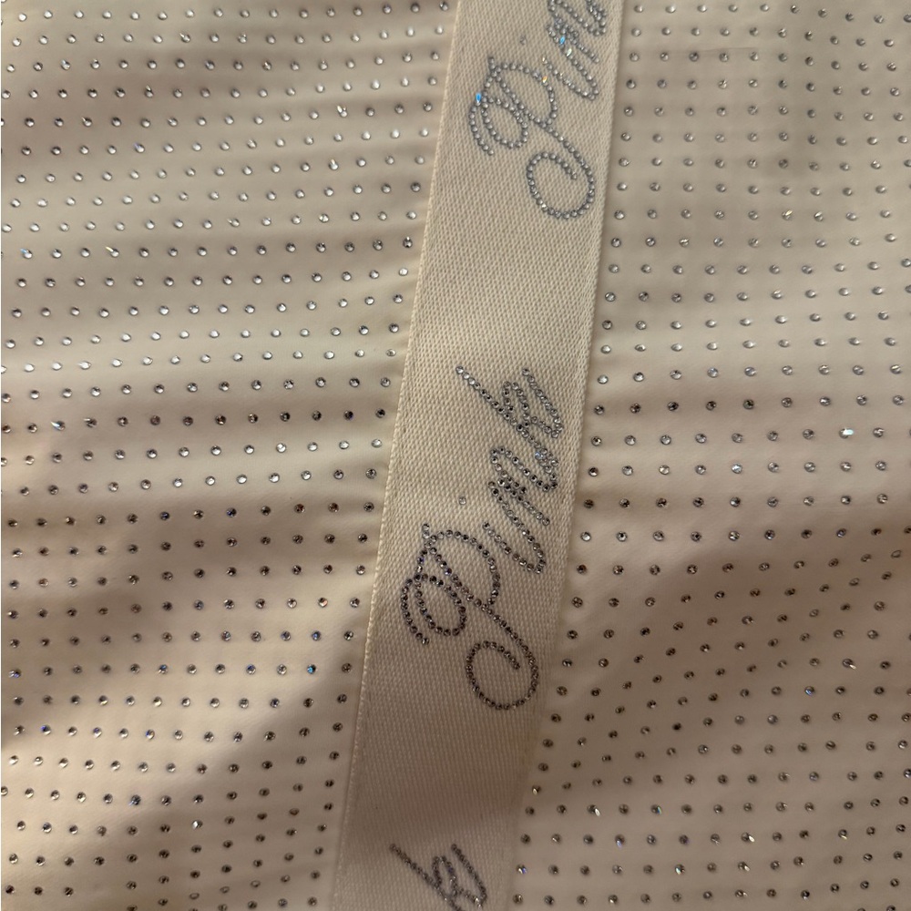 PINK Victoria's Secret White Tote with Perforated Design - Picture 2 of 3
